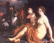GUERCINO Venus, Mars and Cupid oil on canvas