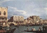 Canaletto The Molo and the Riva degli Schiavoni from the Bacino di San Marco painting