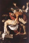 Caravaggio The entombment painting
