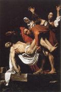 Caravaggio the entombment painting