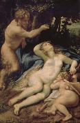 Correggio Venus and Eros was found Lin God oil painting on canvas