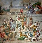 Domenichino St. Cecilia Distributing Alms oil on canvas