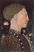 PISANELLO Portrait of Leonello d este oil on canvas