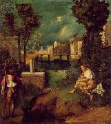 Giorgione The Tempest oil on canvas