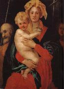 Pontormo St. John family with small oil on canvas