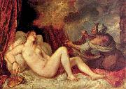 Titian Titian unmatched handling of color is exemplified by his Danae, china oil painting artist