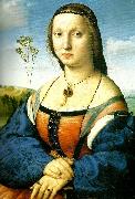 Raphael portrait of maddalena painting