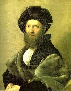 Raphael portrait of baldassare castiglione oil painting reproduction