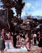 Giorgione Der Mosesknabe vor dem Pharao oil painting reproduction