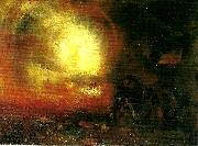J.M.W.Turner the hero of a hundred fights oil on canvas