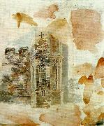 J.M.W.Turner transcription of part of rooker's battle abbey china oil painting artist