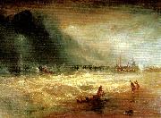 J.M.W.Turner life-boat and manby apparatus going off to a stranded vessel oil painting