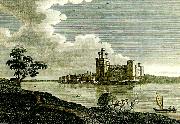 J.M.W.Turner caernarvon castle from picturesque china oil painting artist