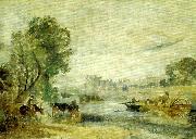J.M.W.Turner hampton cour from the thames oil on canvas