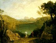 J.M.W.Turner aeneas and the sibyl, lake avernus painting
