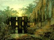 J.M.W.Turner the dormitorg and trancept of fountain's abbey-evening oil on canvas