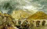 J.M.W.Turner bingen from the nahe painting