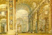 J.M.W.Turner the interior of st peter's basilica oil on canvas