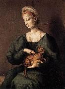 BACCHIACCA Woman with a Cat china oil painting artist