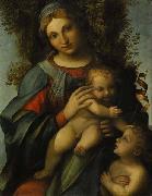 Correggio Madonna and Child with infant St John the Baptist oil painting reproduction