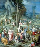 BACCHIACCA The Gathering of Manna oil on canvas