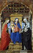 Bergognone The Mystic Marriage of Saint Catherine of Alexandria and Saint Catherine of Siena oil on canvas