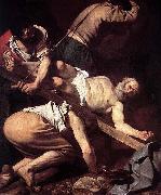 Caravaggio Crucifiction of St. Peter painting