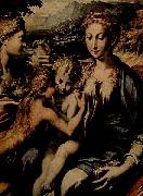 PARMIGIANINO Thronende Madonna, Hl. Zacharias, Hl. Johannes der Taufer und Hl. Maria Magdalena oil painting reproduction
