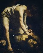 Caravaggio David and Goliath oil painting reproduction