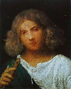 Giorgione Shepherd with a Flute oil painting