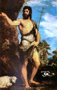 Titian Saint John the Baptist oil painting on canvas