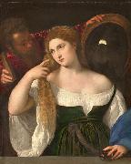 Titian Woman with a Mirror china oil painting artist