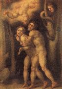 Pontormo The Fall of Adam and Eve oil on canvas