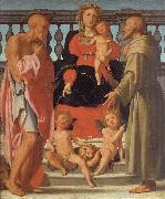 Pontormo Madonna and Child with SS.Jerome and Francis and Two Angels painting