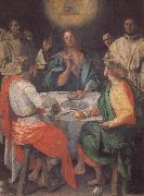 Pontormo The Supper at Emmaus oil painting on canvas