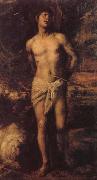 Titian St.Sebastian oil painting on canvas