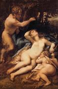 Correggio Venus,Satyre et Cupidon china oil painting reproduction