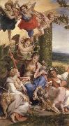Correggio Allegorie des vertus on La vertu heroique victorieuse des vices oil on canvas