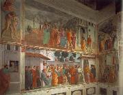 MASACCIO Frescoes in the Cappella Brancacci oil on canvas