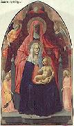 MASACCIO Madonna and Child with St. Anne oil on canvas