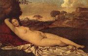 Titian The goddess becomes a woman oil on canvas