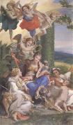 Correggio Allegory of the Virtues (mk05) oil on canvas