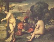 Titian Concert Champetre(The Pastoral Concert) (mk05) china oil painting artist