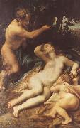 Correggio Zeus and Antiope (mk08) painting