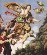 Domenichino The Assumption of Mary Magdalen into Heaven (mk08) oil on canvas