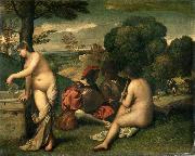 Giorgione Concerr Champetre (mk08) painting
