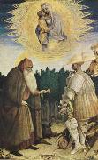 PISANELLO The Virgin and Child with the Saints George and Anthony Abbot (mk08) oil on canvas