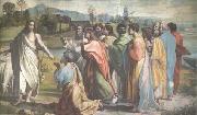 Raphael The Charge to St Peter (mk25) oil on canvas