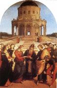 Raphael Marriage of the Virgin oil on canvas