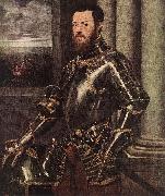 Tintoretto Man in Armour oil on canvas